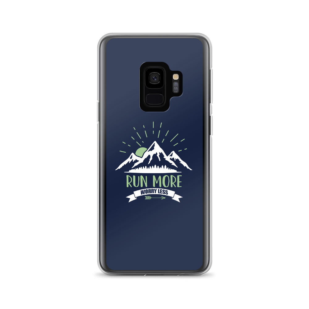 Run More Navy Samsung Case