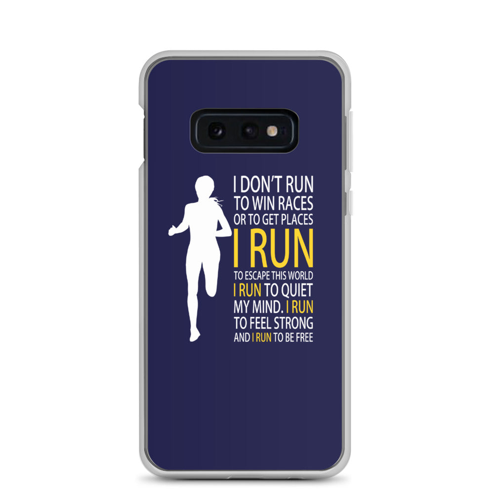 Run Free Navy Samsung Case