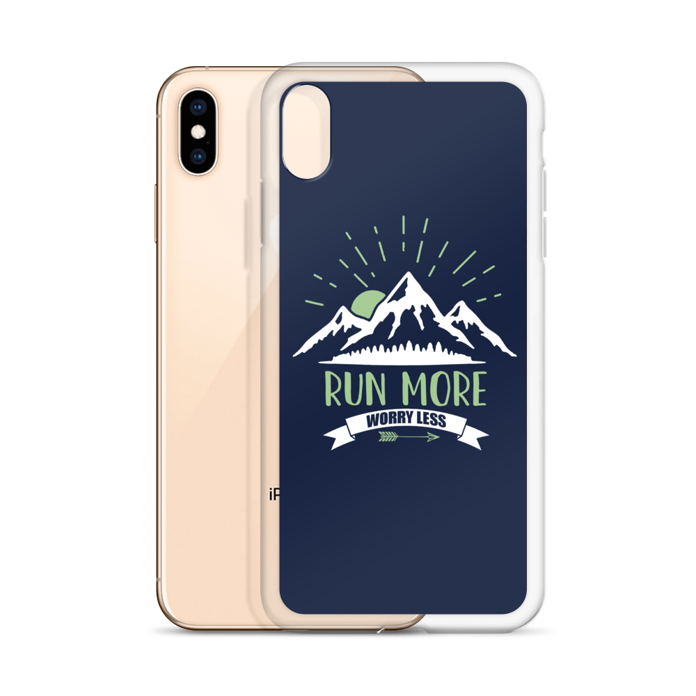 Run More Navy iPhone Case