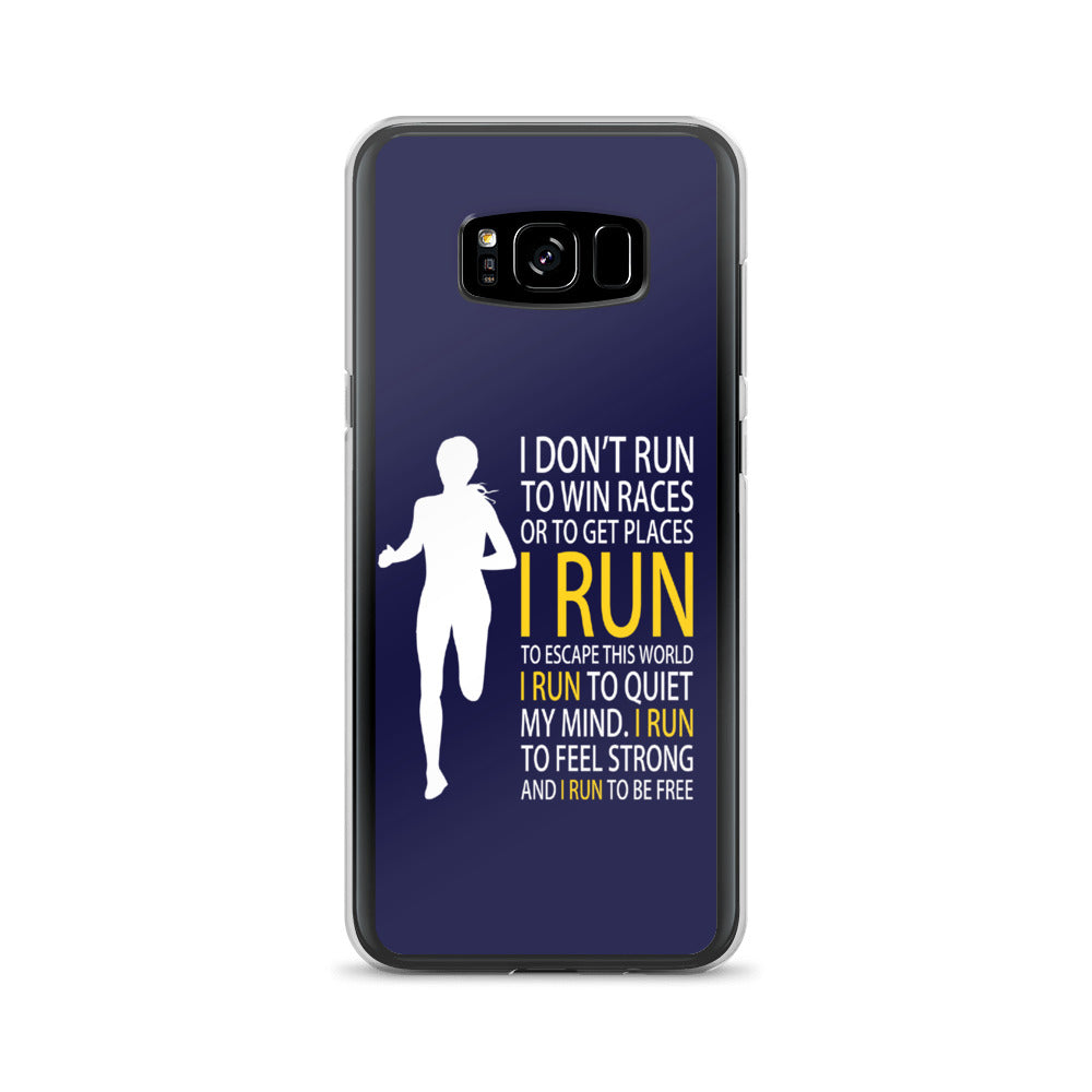 Run Free Navy Samsung Case