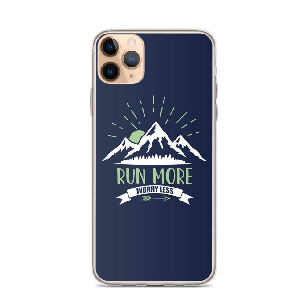 Run More Navy iPhone Case