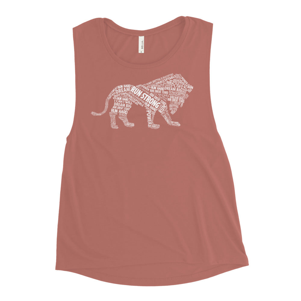 Run Strong Lion Muscle Tank