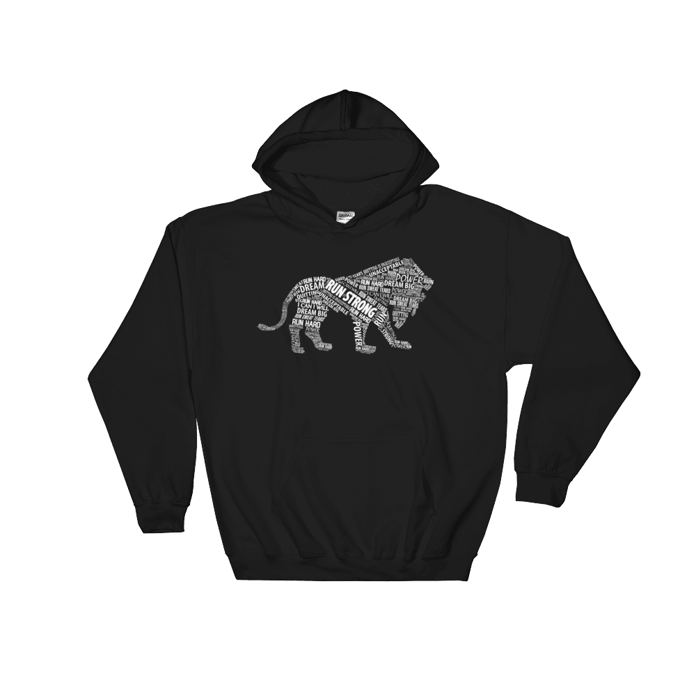 Run Strong Lion Hoodie