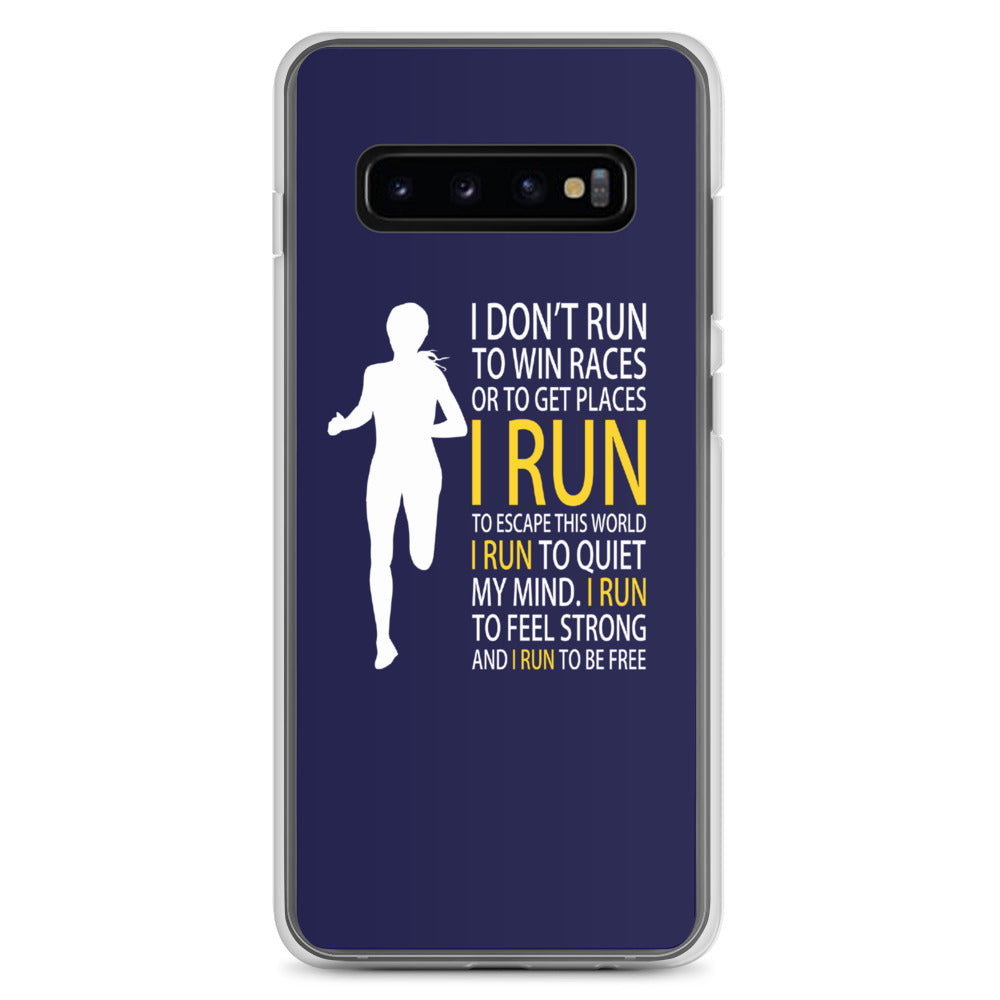 Run Free Navy Samsung Case