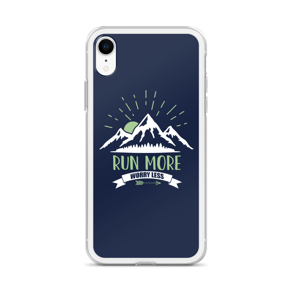 Run More Navy iPhone Case