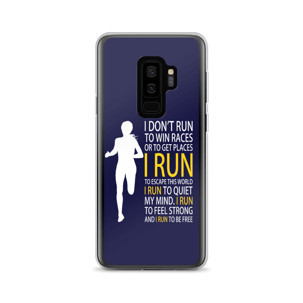 Run Free Navy Samsung Case