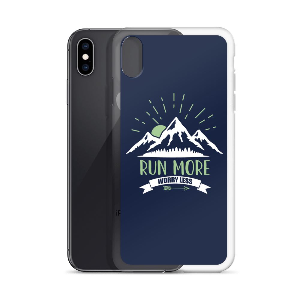 Run More Navy iPhone Case