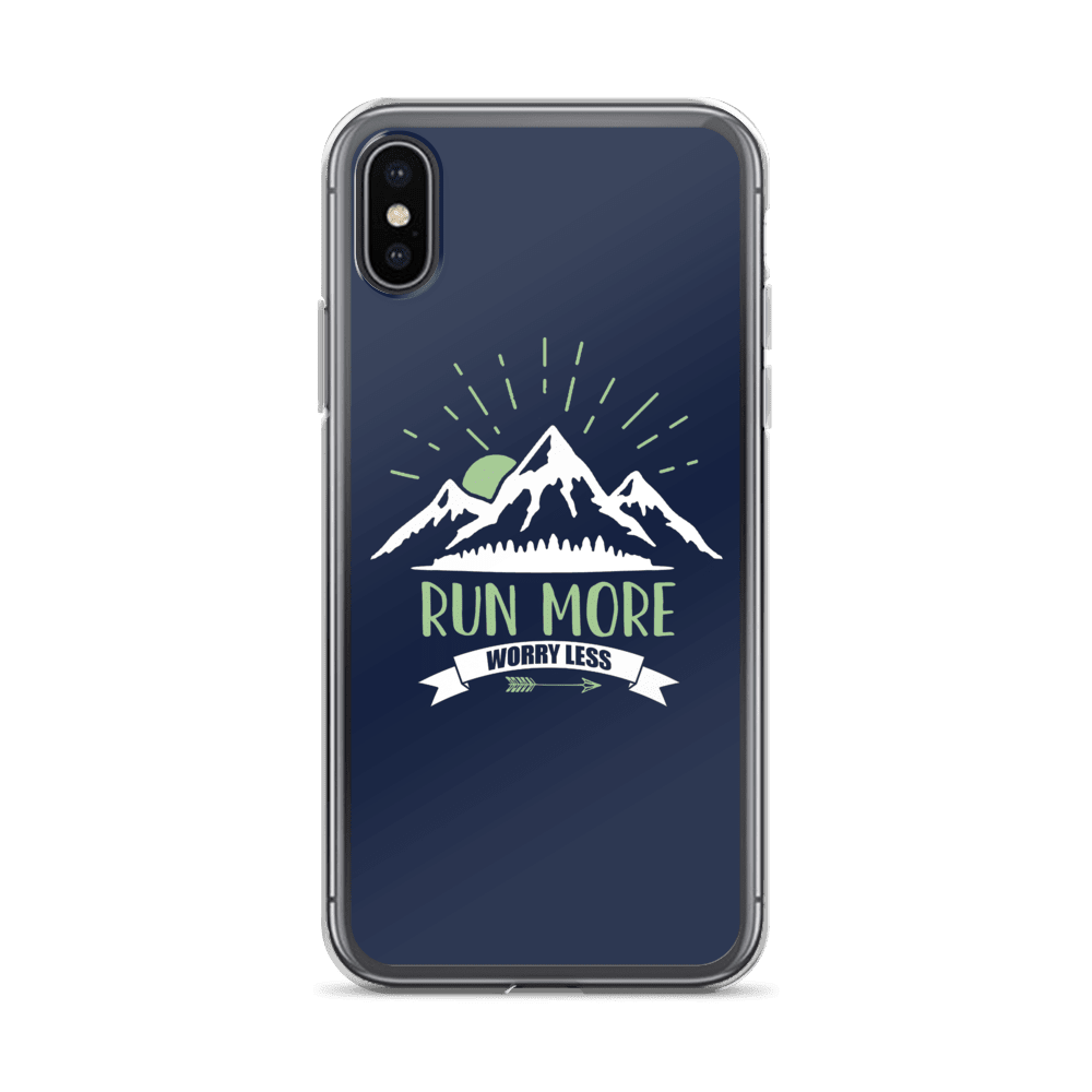 Run More Navy iPhone Case