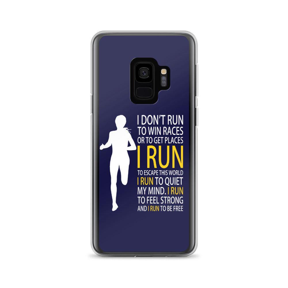 Run Free Navy Samsung Case