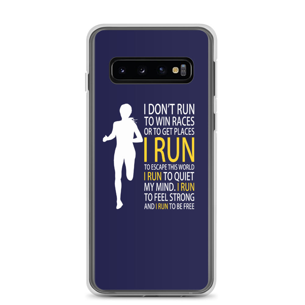 Run Free Navy Samsung Case