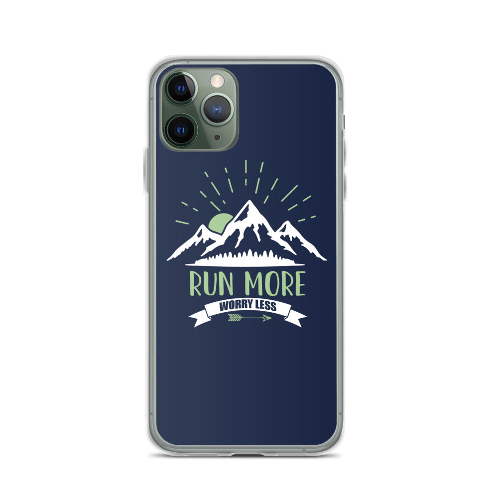 Run More Navy iPhone Case