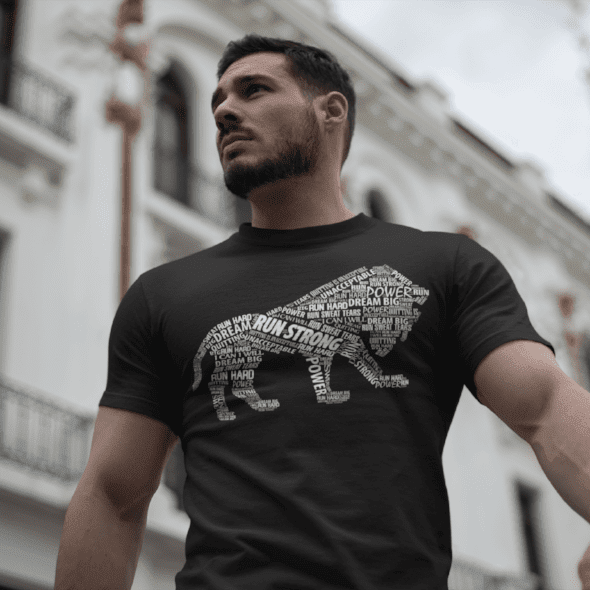 Run Strong Lion Tee