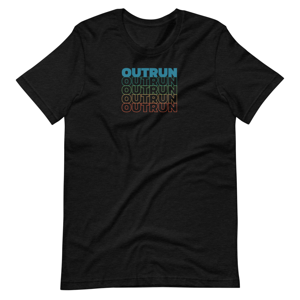 Outrun Cascade Black Tee