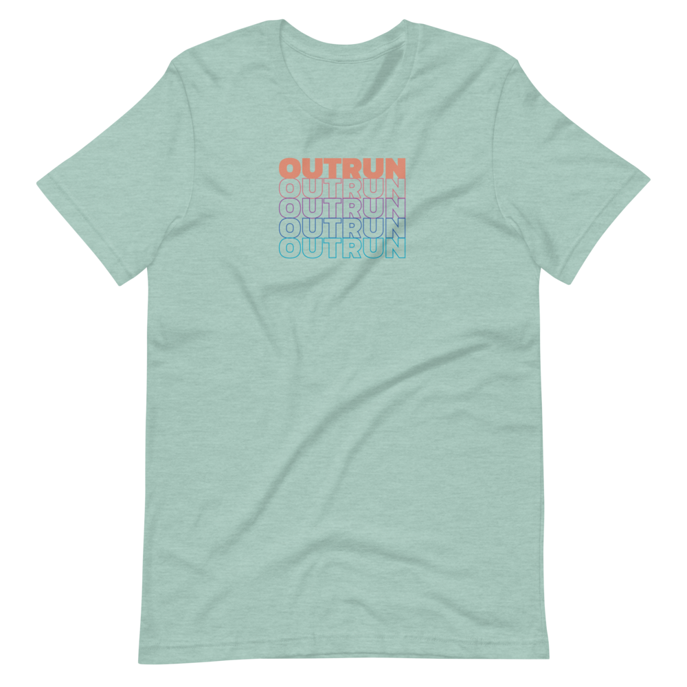 Outrun Cascade Dusty Blue Tee