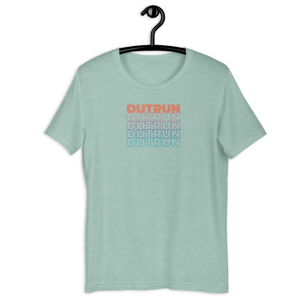 Outrun Cascade Dusty Blue Tee