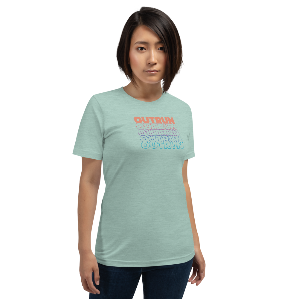 Outrun Cascade Dusty Blue Tee