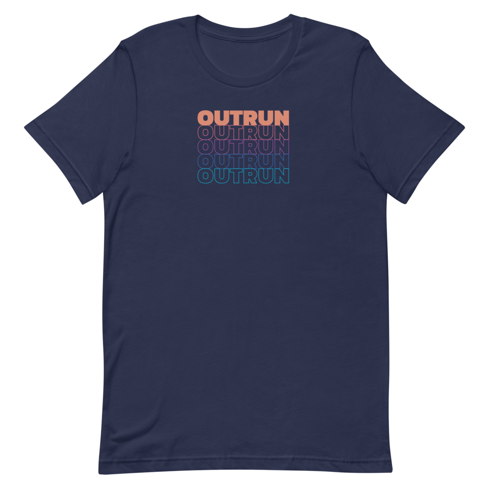 Outrun Cascade Navy Mens Tee