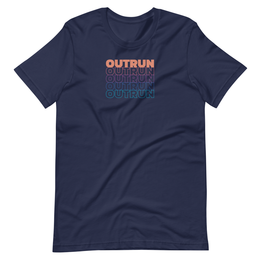 Outrun Cascade Navy Mens Tee