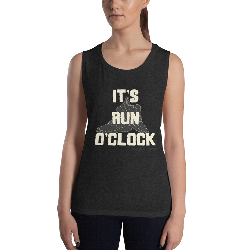 It's run o'clock Ladies’ Muscle Tank