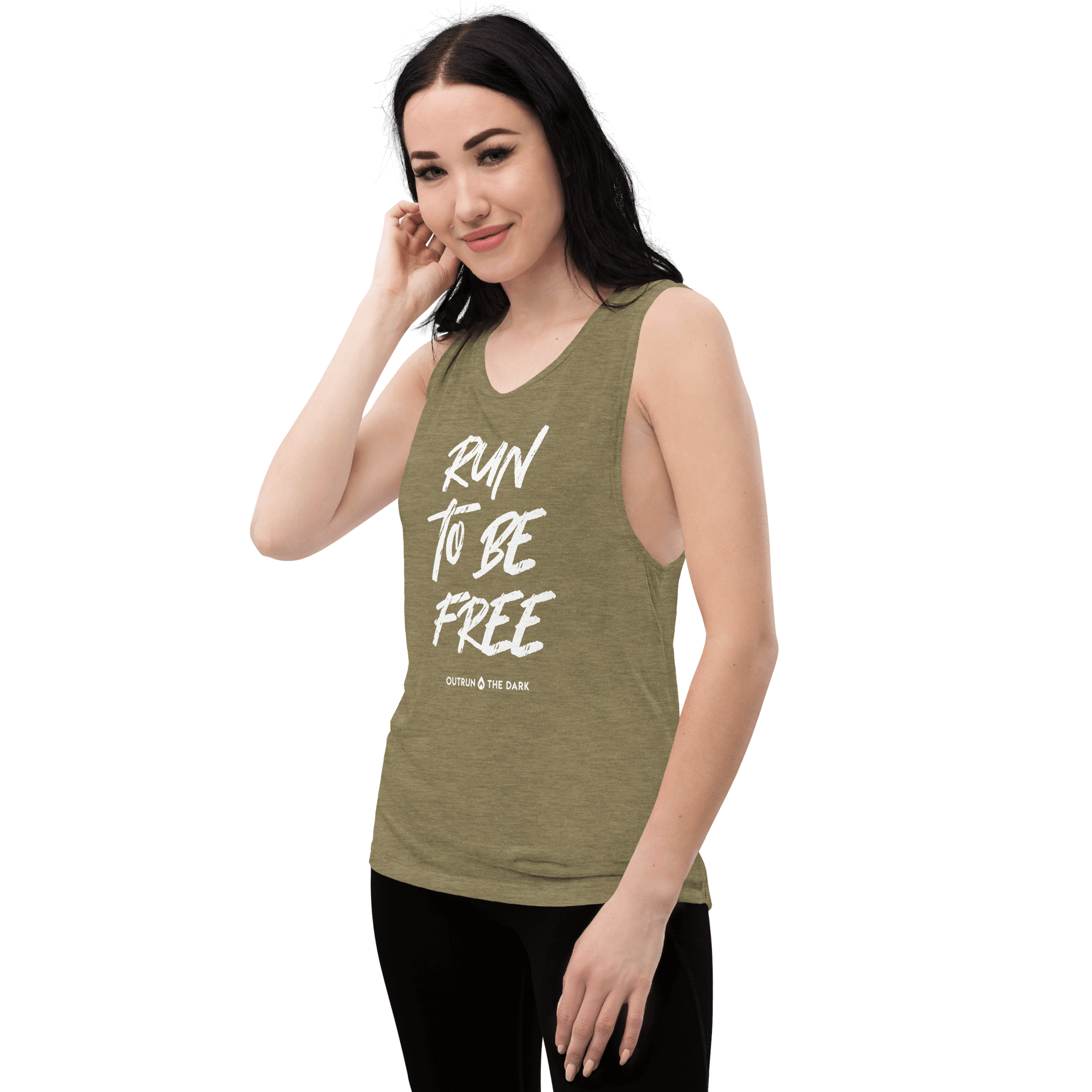 Run to be free Ladies’ Muscle Tank