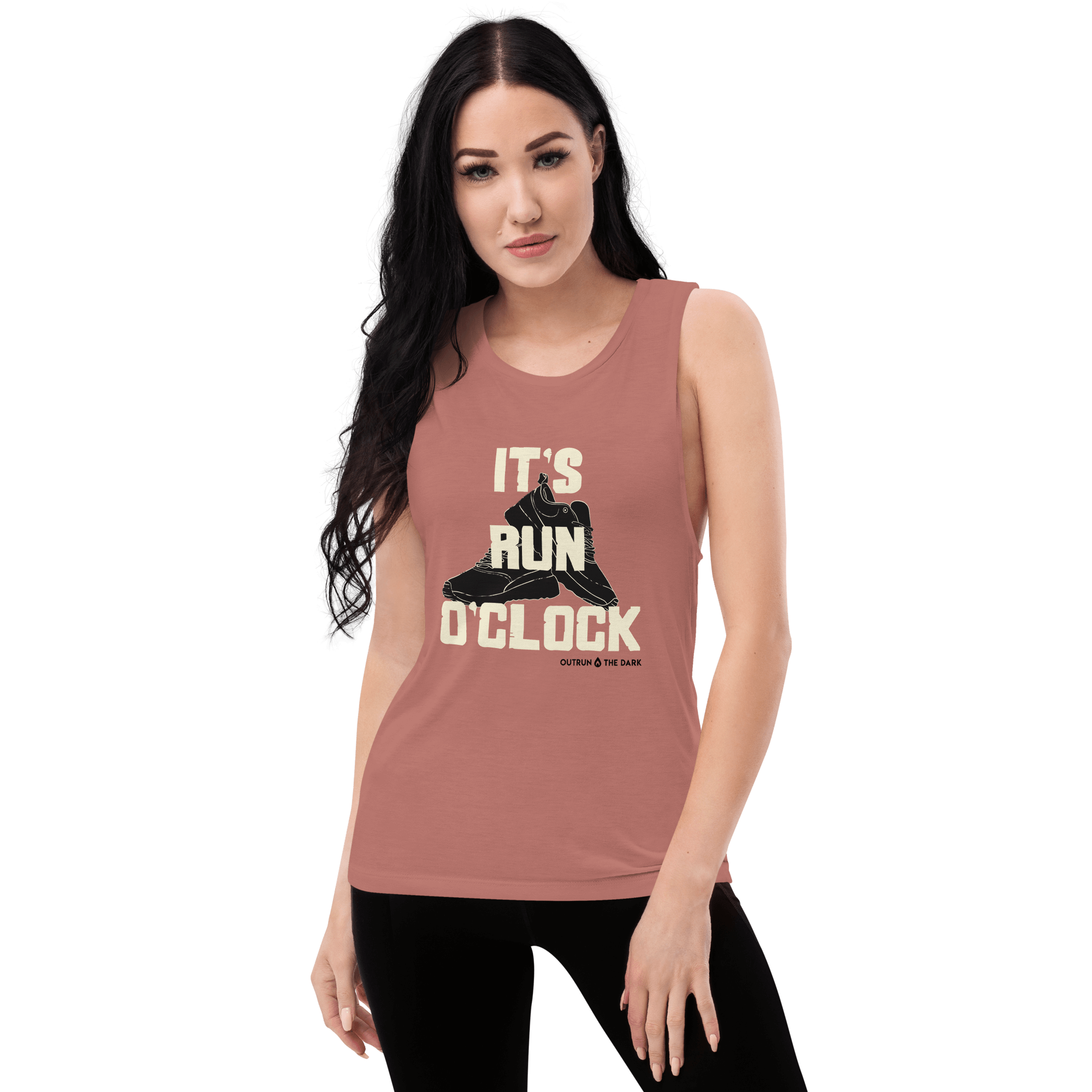 It's run o'clock Ladies’ Muscle Tank