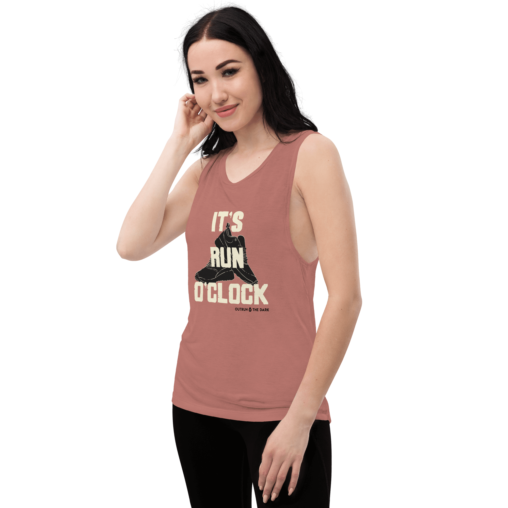 It's run o'clock Ladies’ Muscle Tank