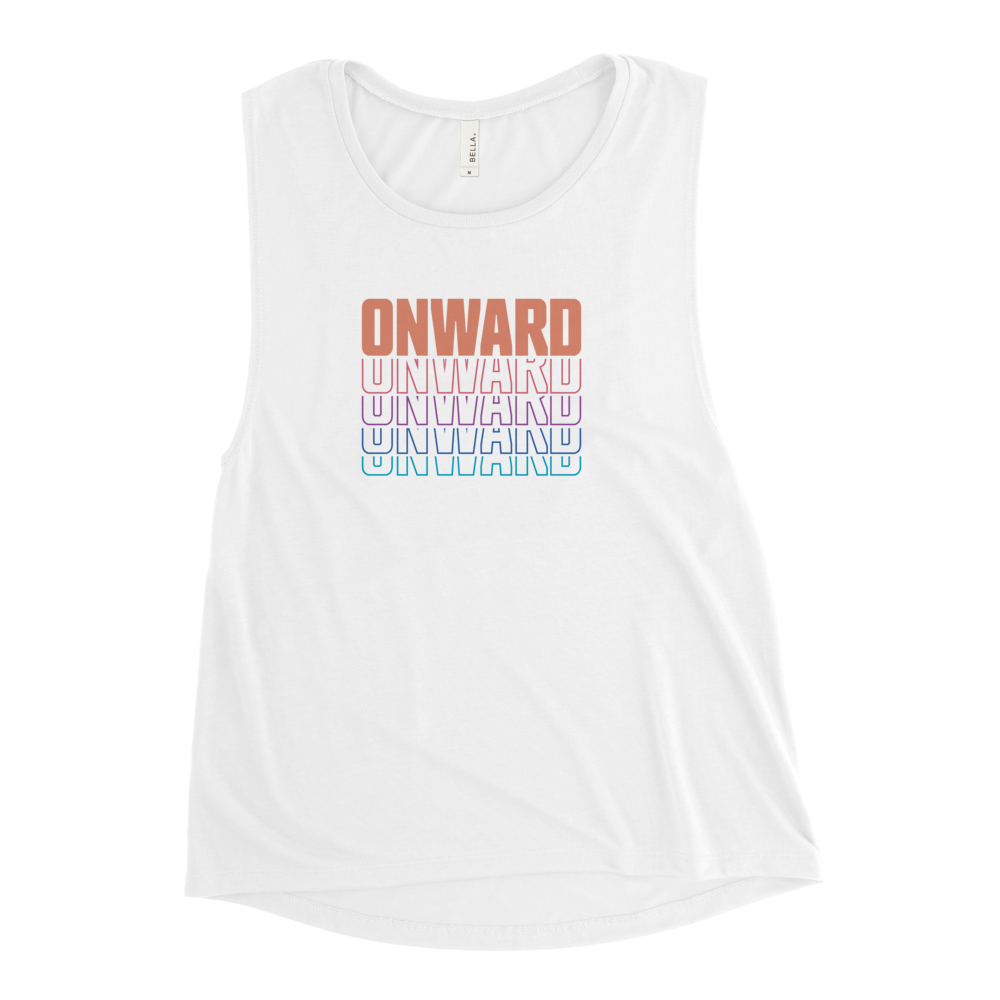 Onward Cascade Orange Ladies’ Muscle Tank