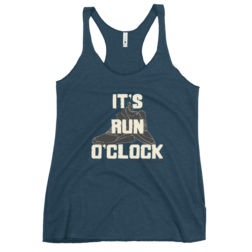 It's run o'clock Women's Racerback Tank