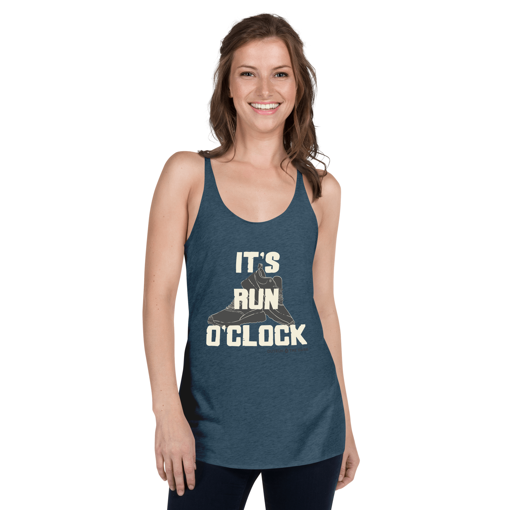It's run o'clock Women's Racerback Tank