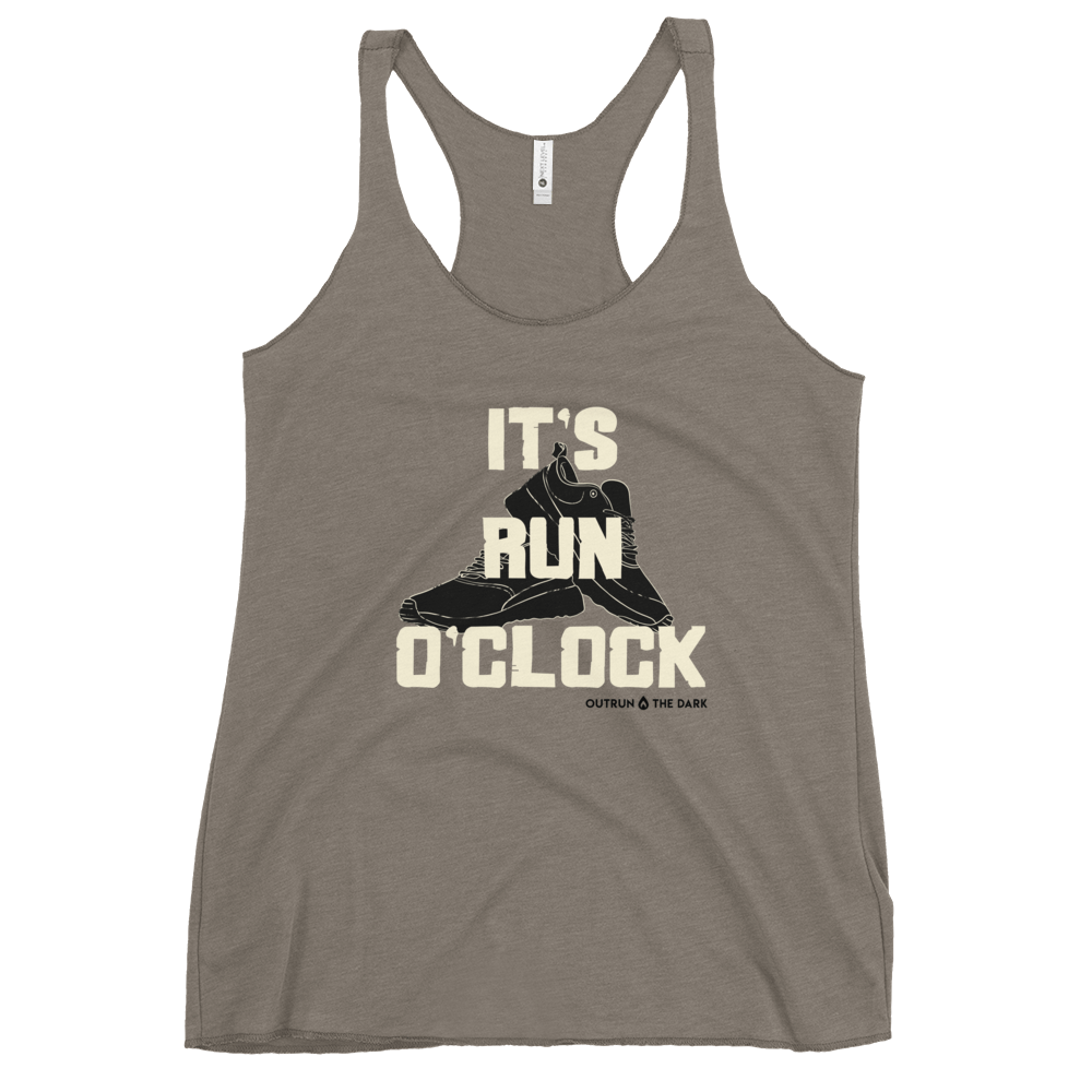 It's run o'clock Women's Racerback Tank