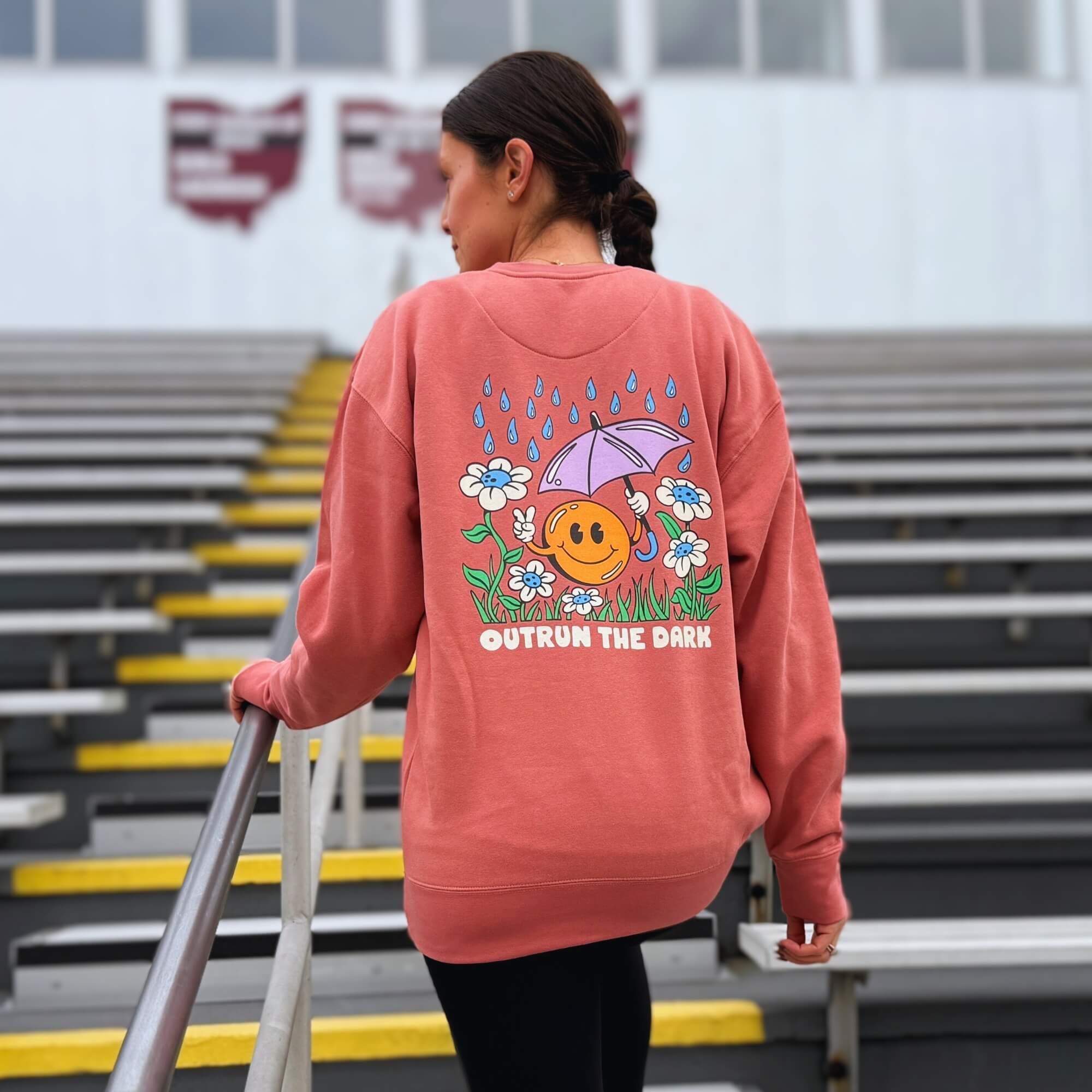Outrun the Rain Women’s Fitted Sweatshirt