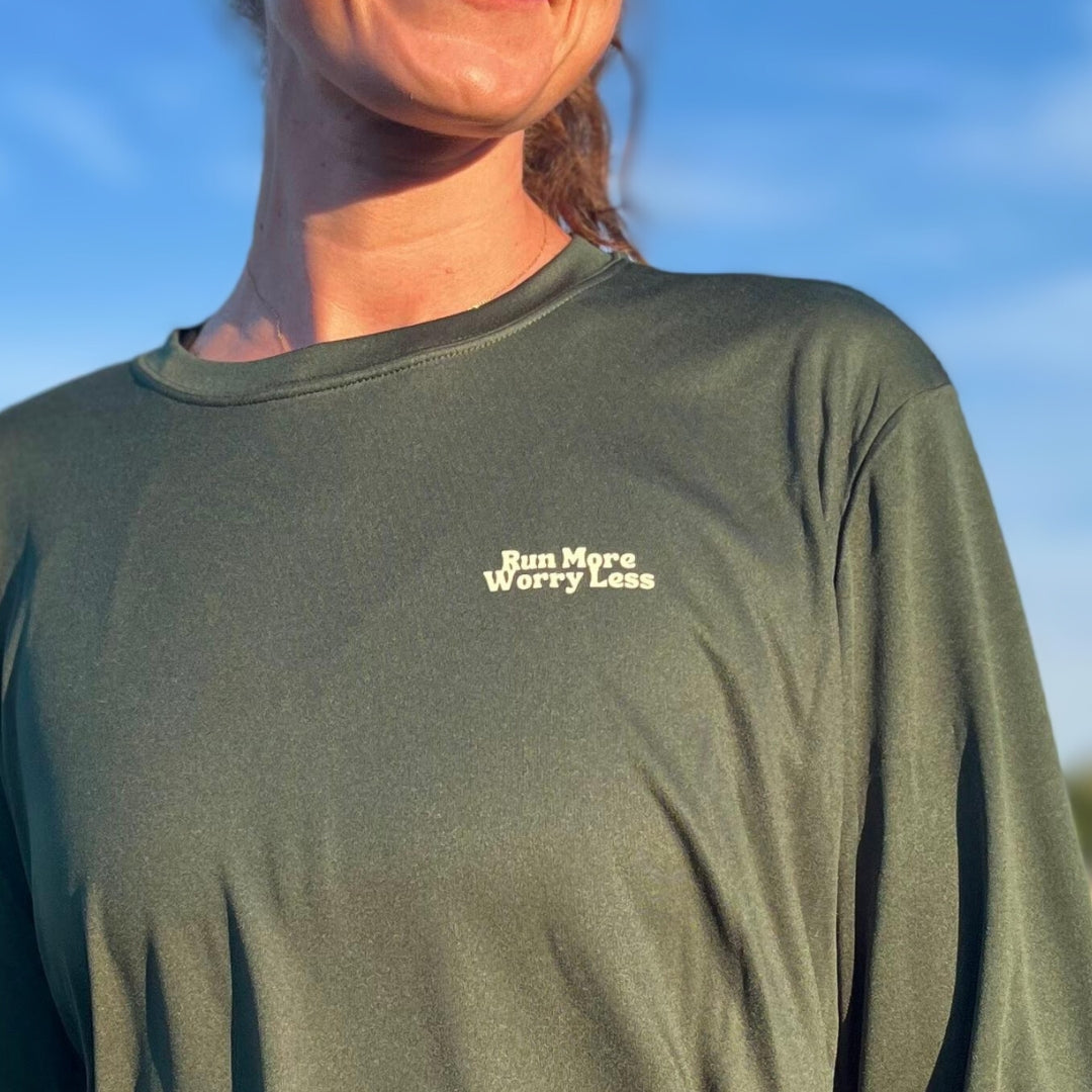 Run More Worry Less Women’s Performance Longsleeve