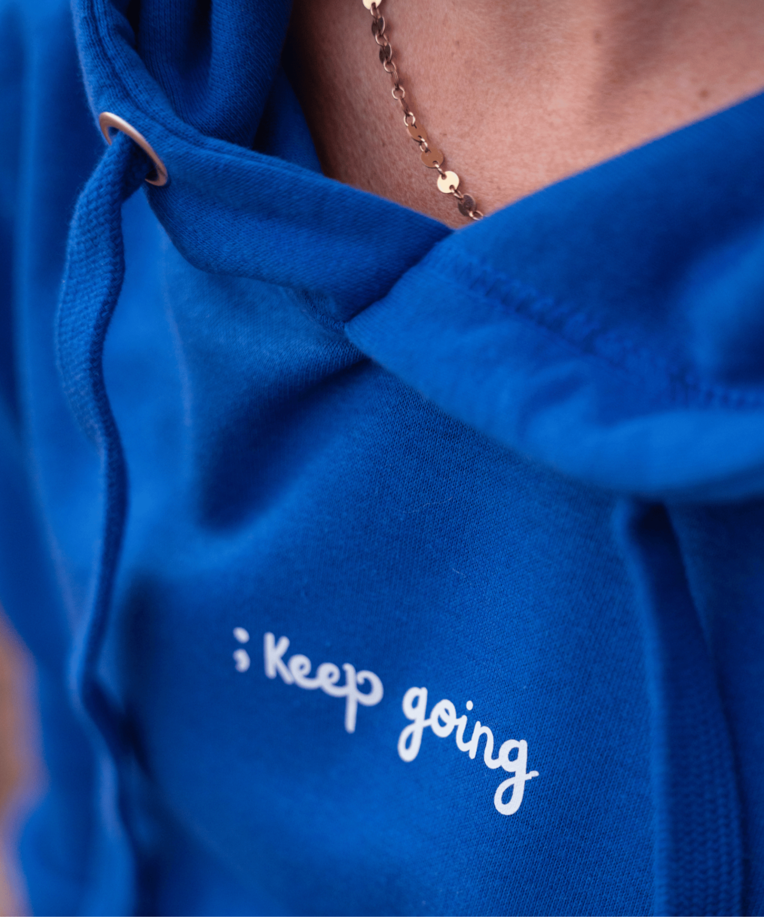 Keep Going Women's Fitted Hoodie
