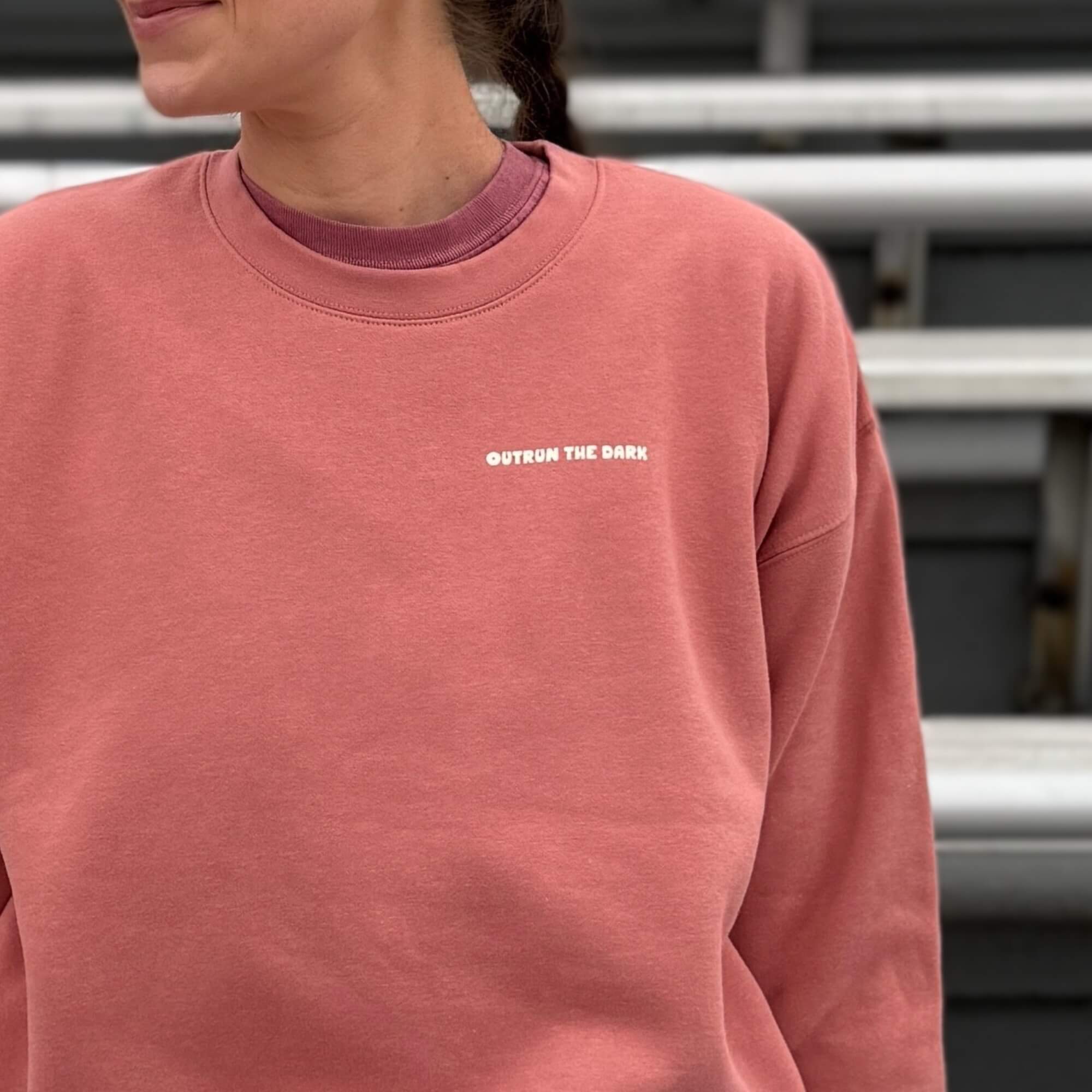 Outrun the Rain Women’s Fitted Sweatshirt