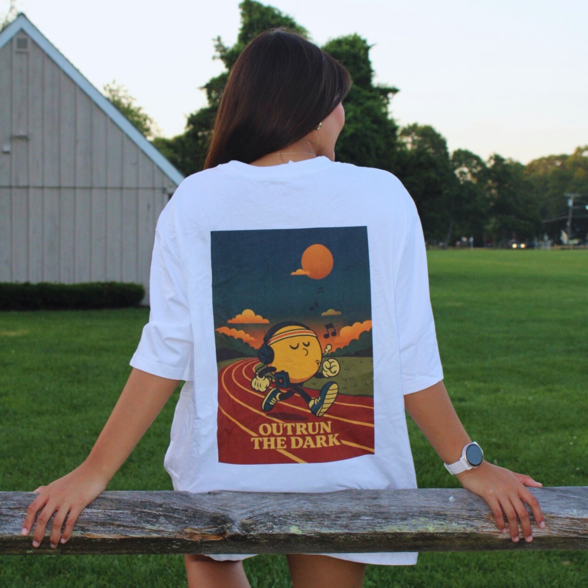 Retro Track Oversized Tee