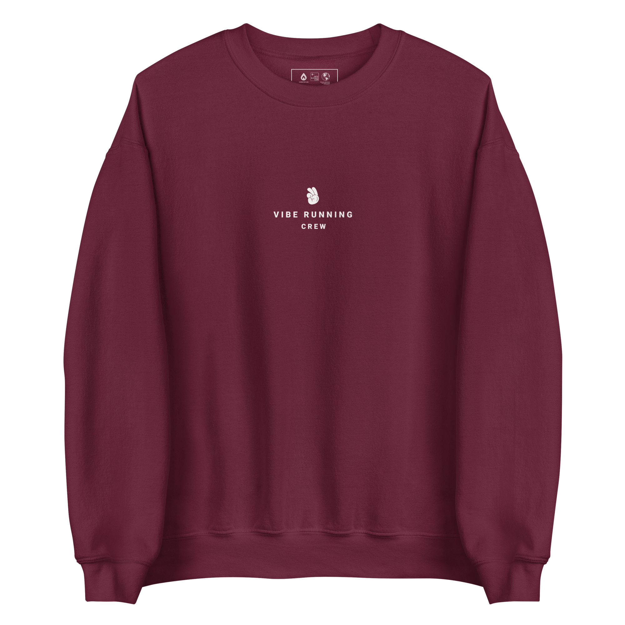 VIBE RUNNING CREW FRONT SWEATSHIRT