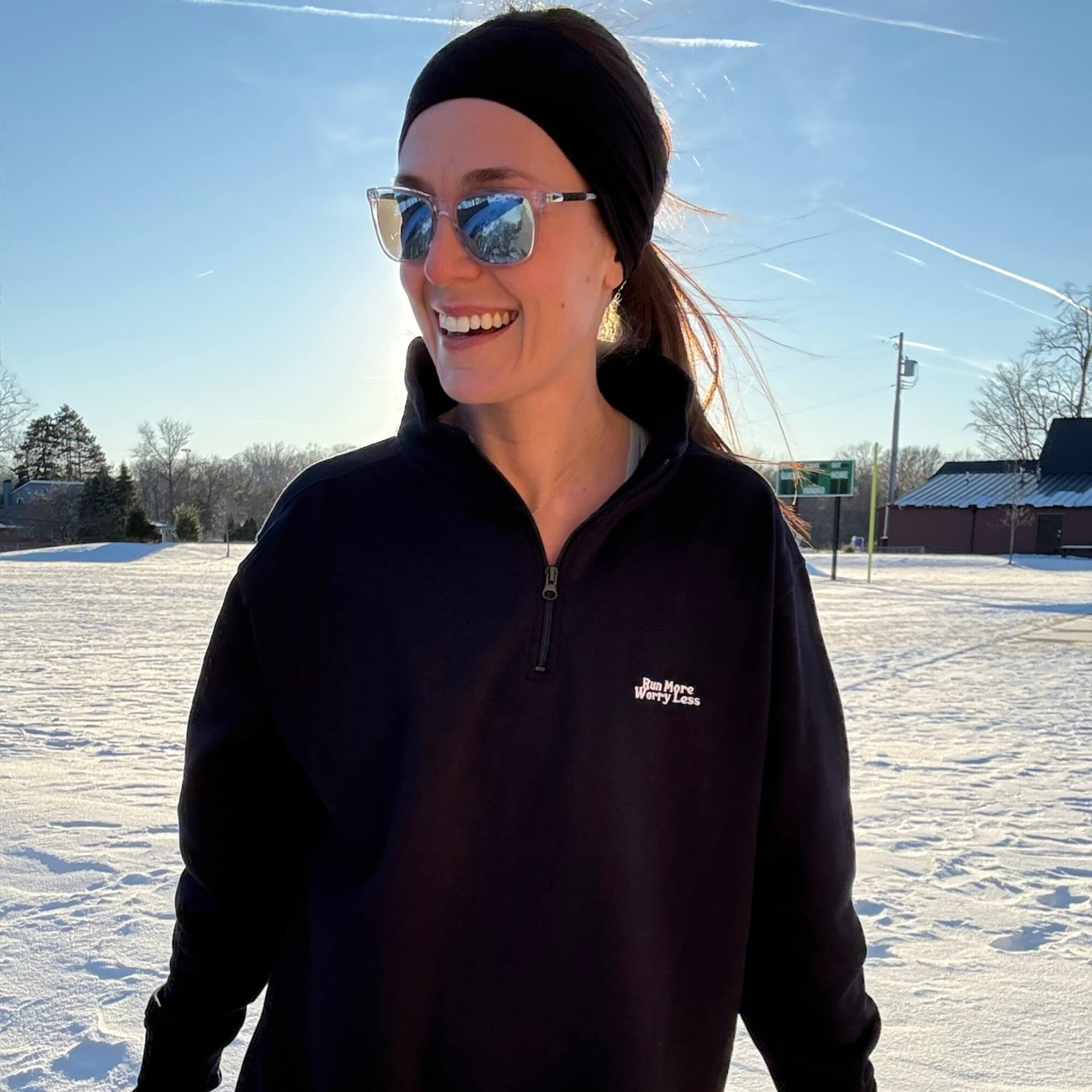 Run More Worry Less Fleece