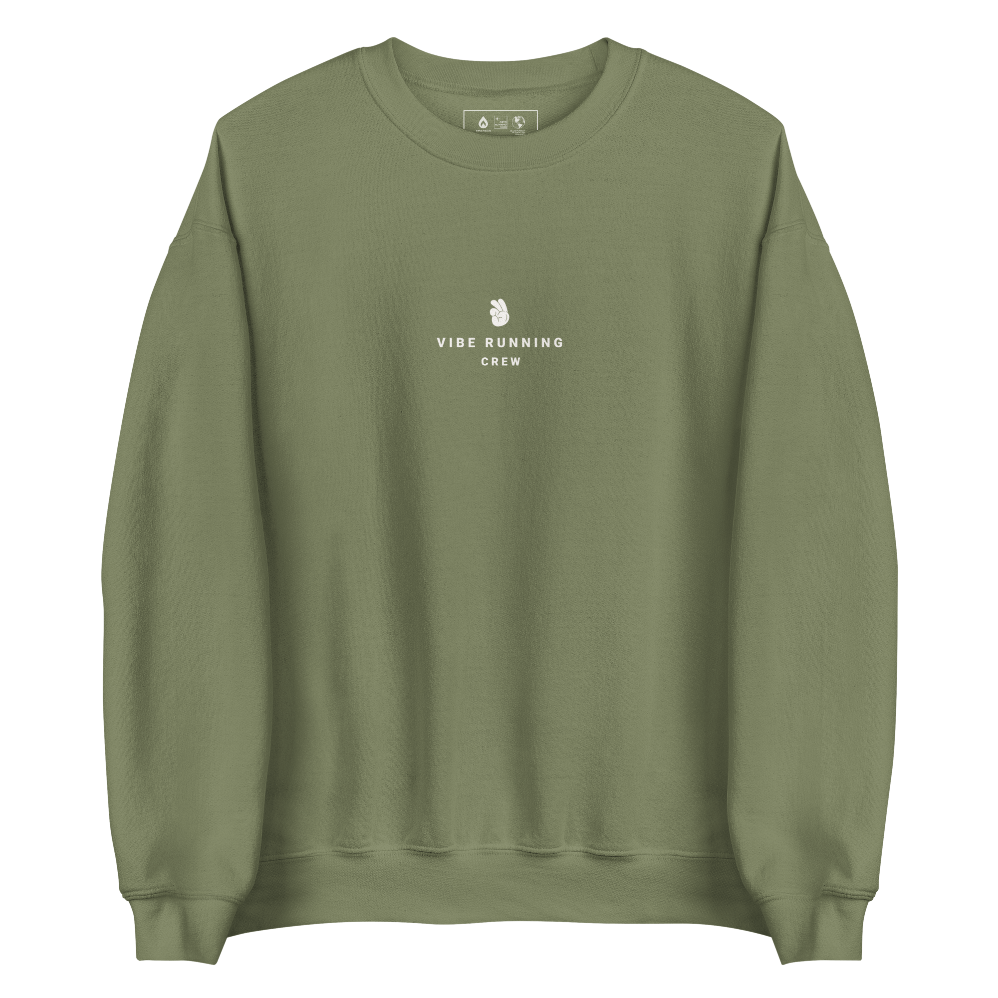 VIBE RUNNING CREW FRONT SWEATSHIRT