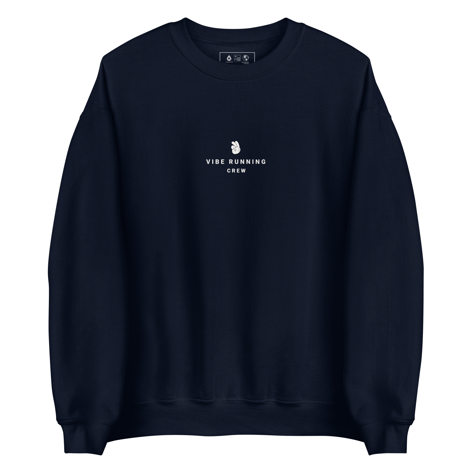 VIBE RUNNING CREW FRONT SWEATSHIRT