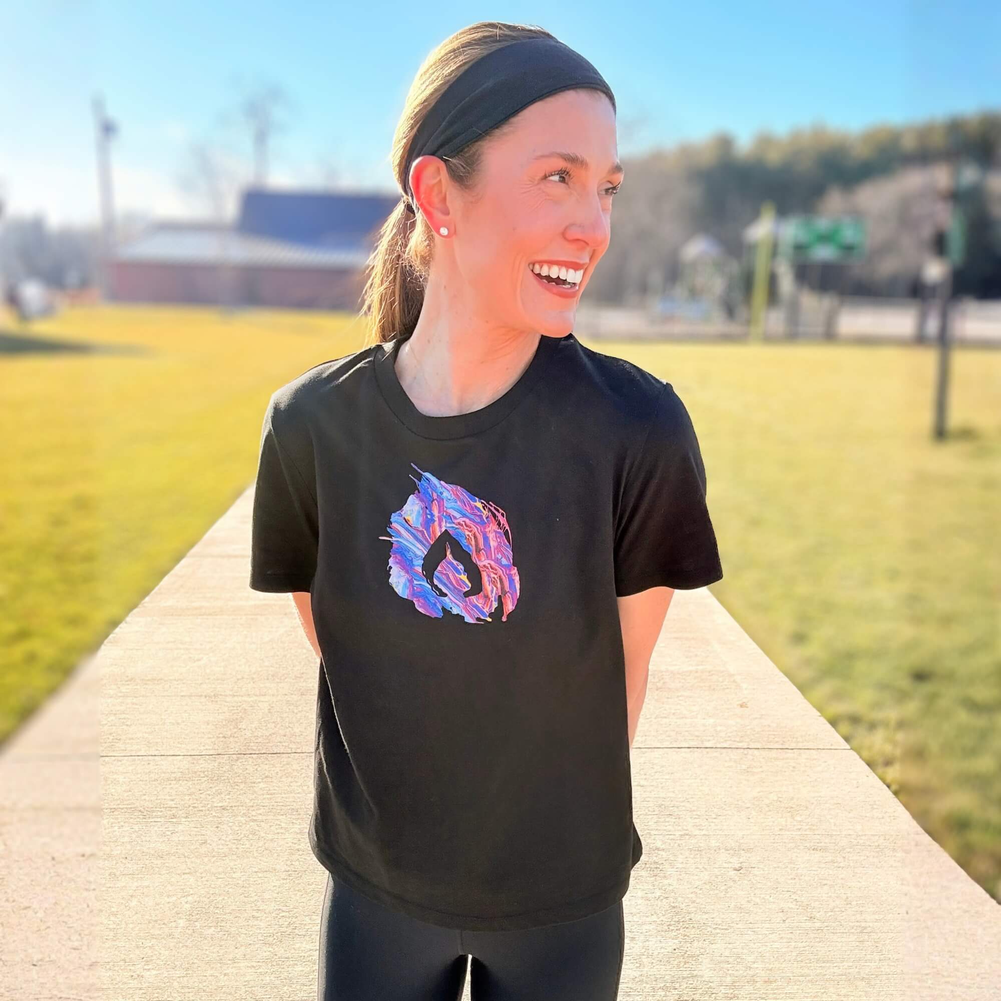 Outrun Color Splash Women's Organic Tee