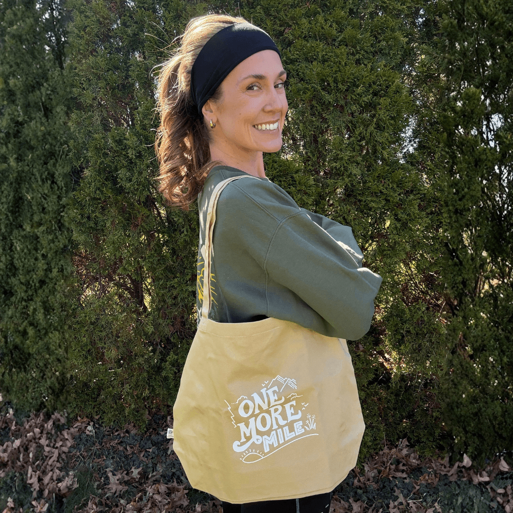 One More Mile Organic Tote Bag