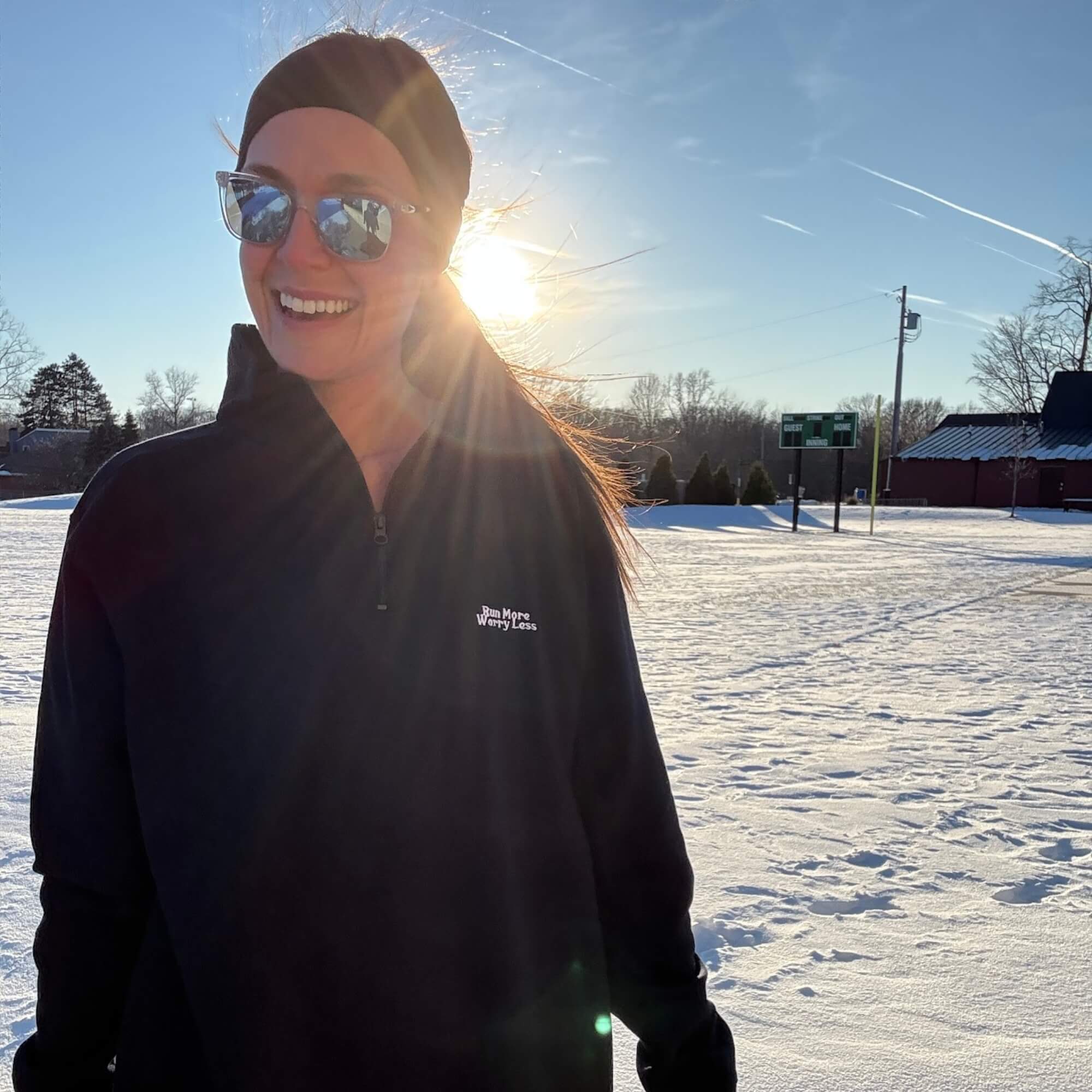 Run More Worry Less Fleece