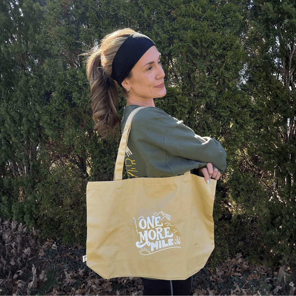 One More Mile Organic Tote Bag