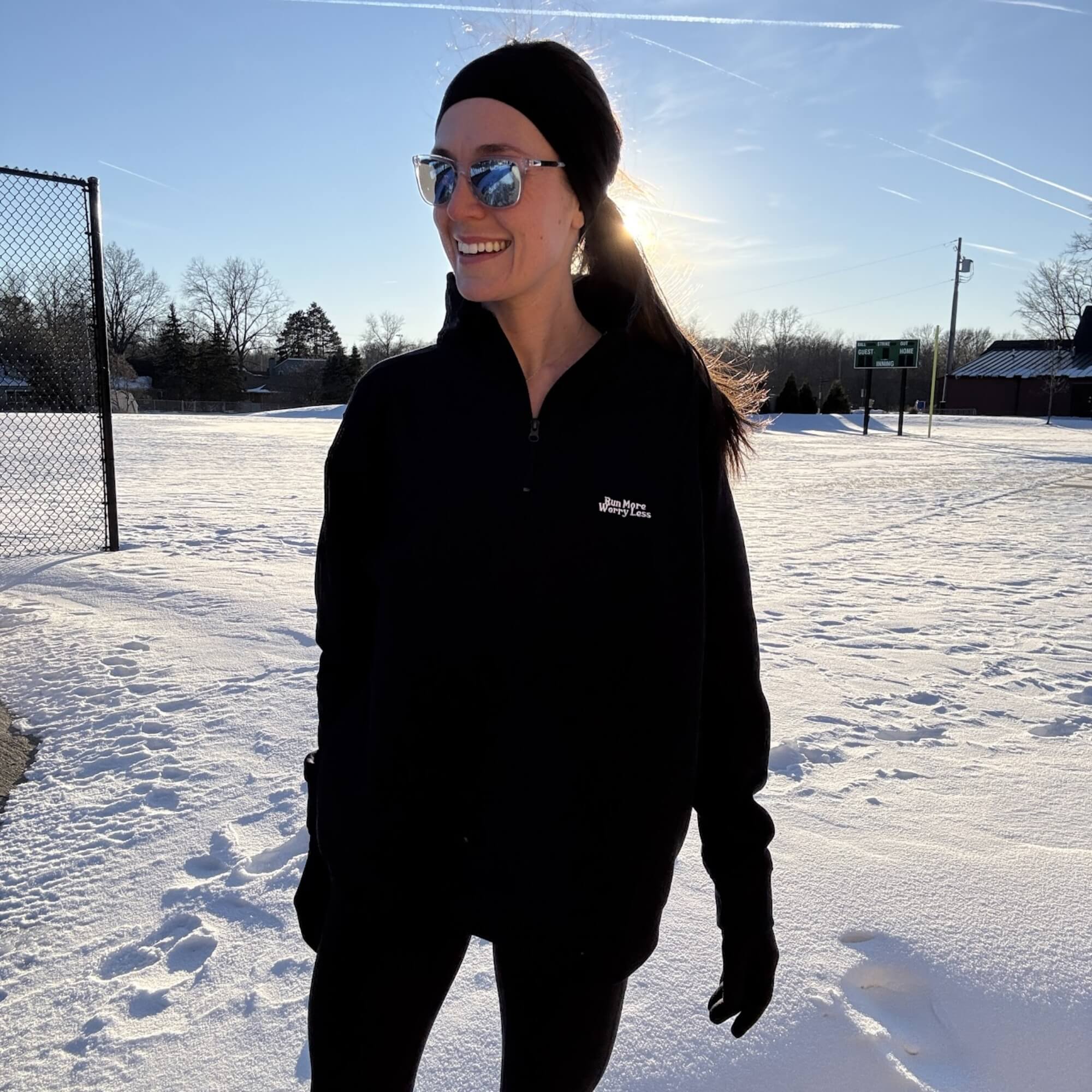 Run More Worry Less Fleece