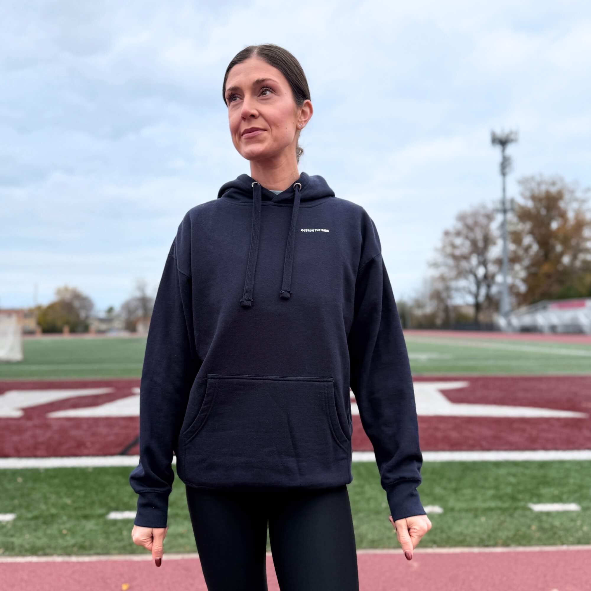 Outrun the Rain Women’s Fitted Hoodie