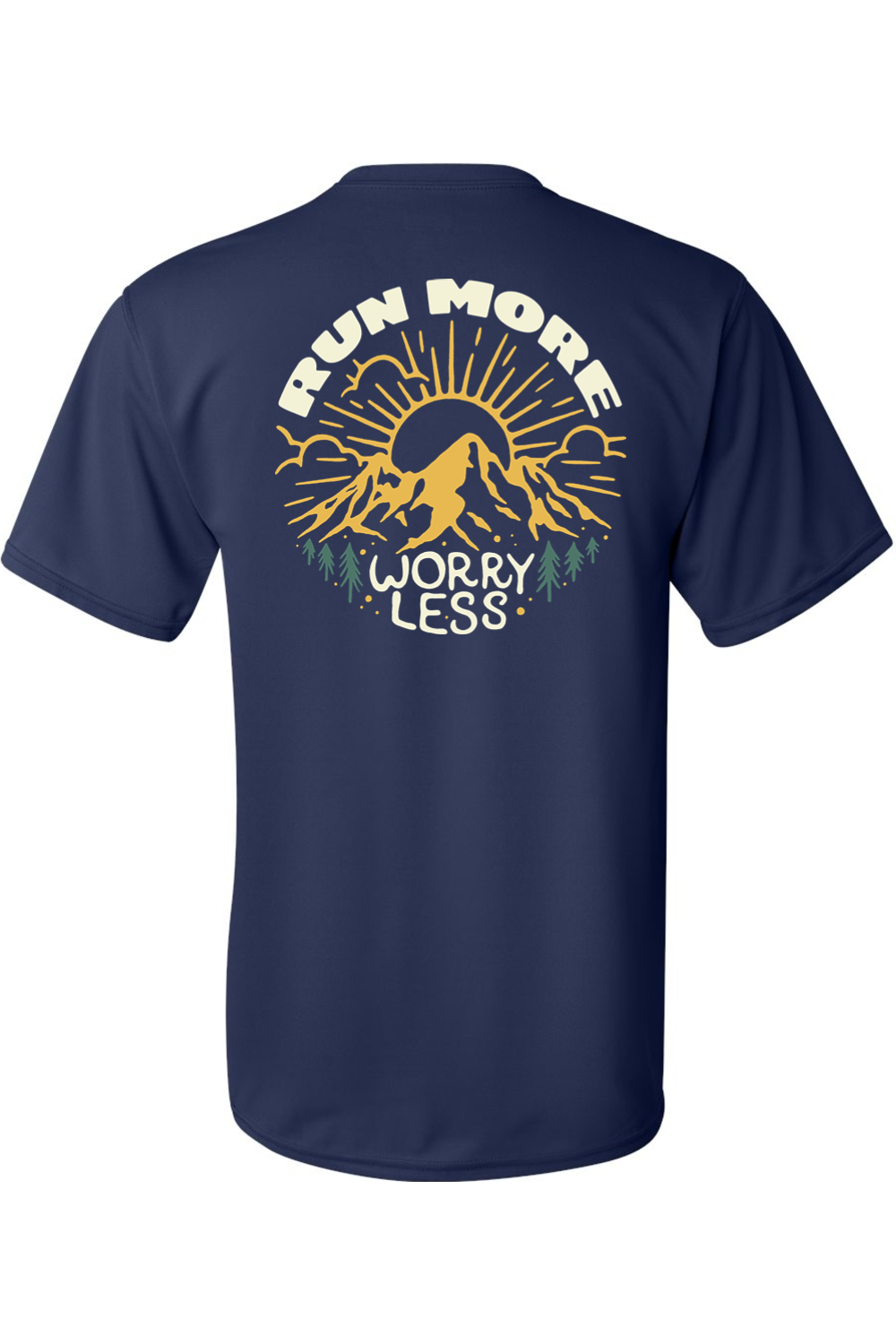 Run More Worry Less Performance Women's T-Shirt