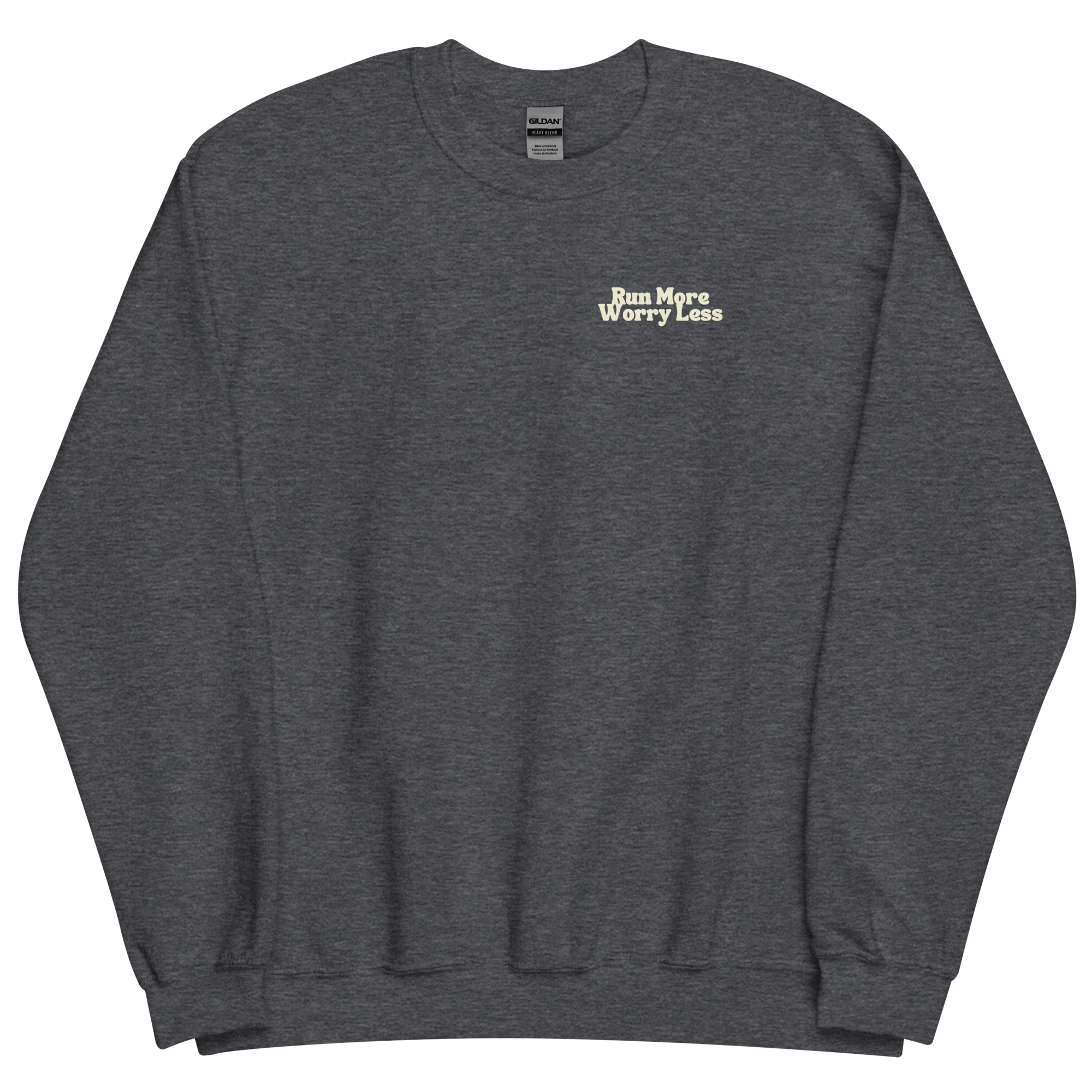 Run More Worry Less Graphic Men's Sweatshirt