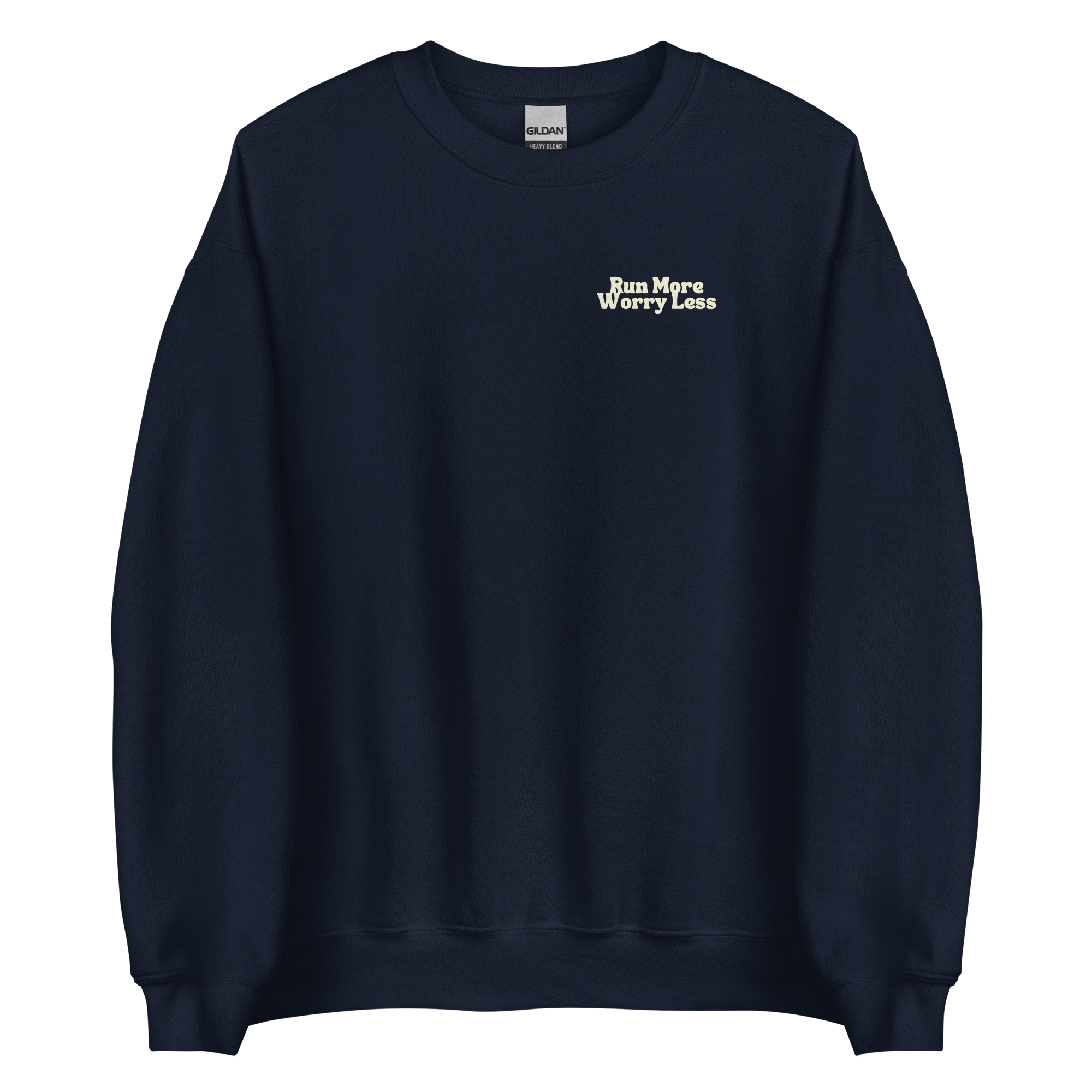 Run More Worry Less Graphic Women's Sweatshirt