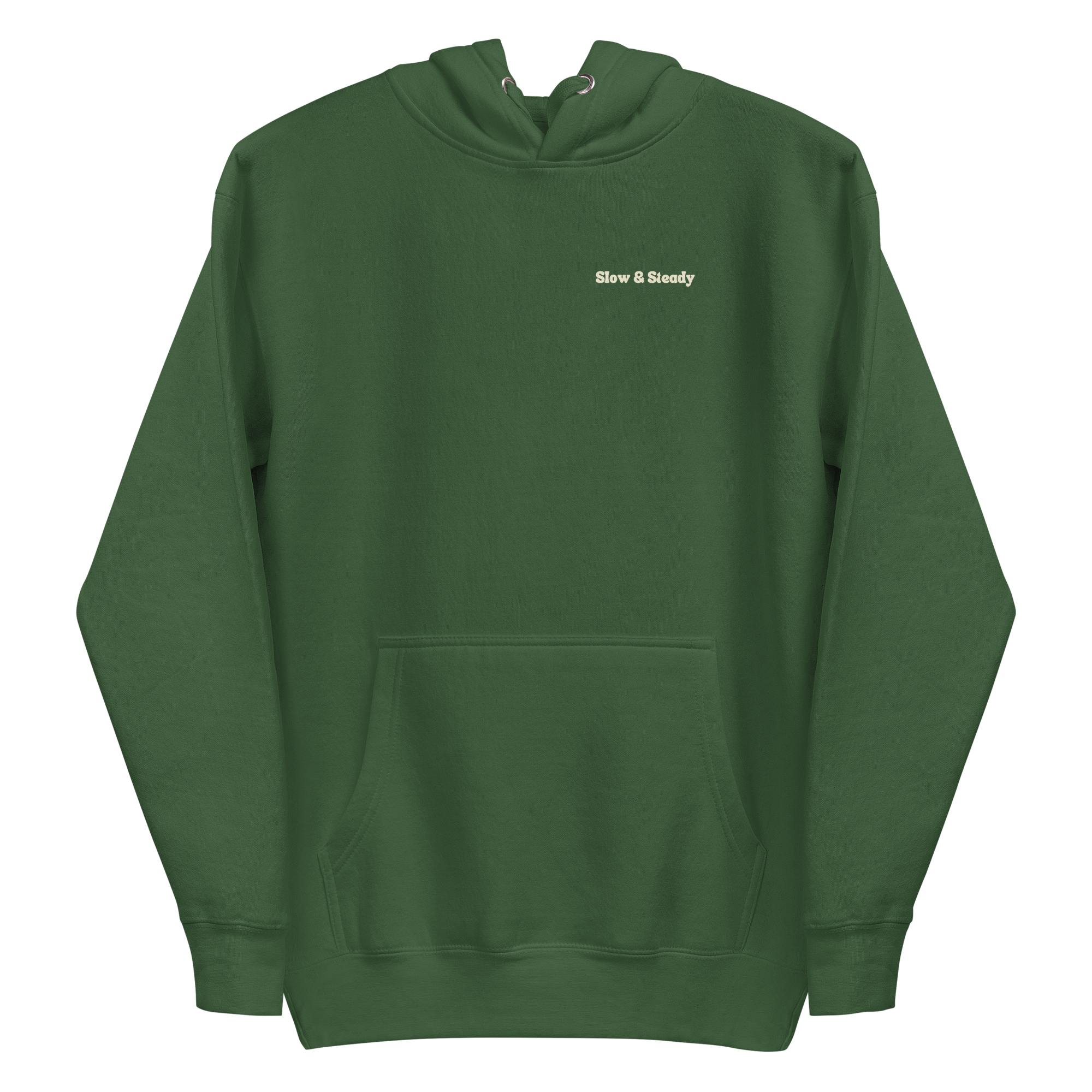 Slow and Steady Men's Fitted Hoodie