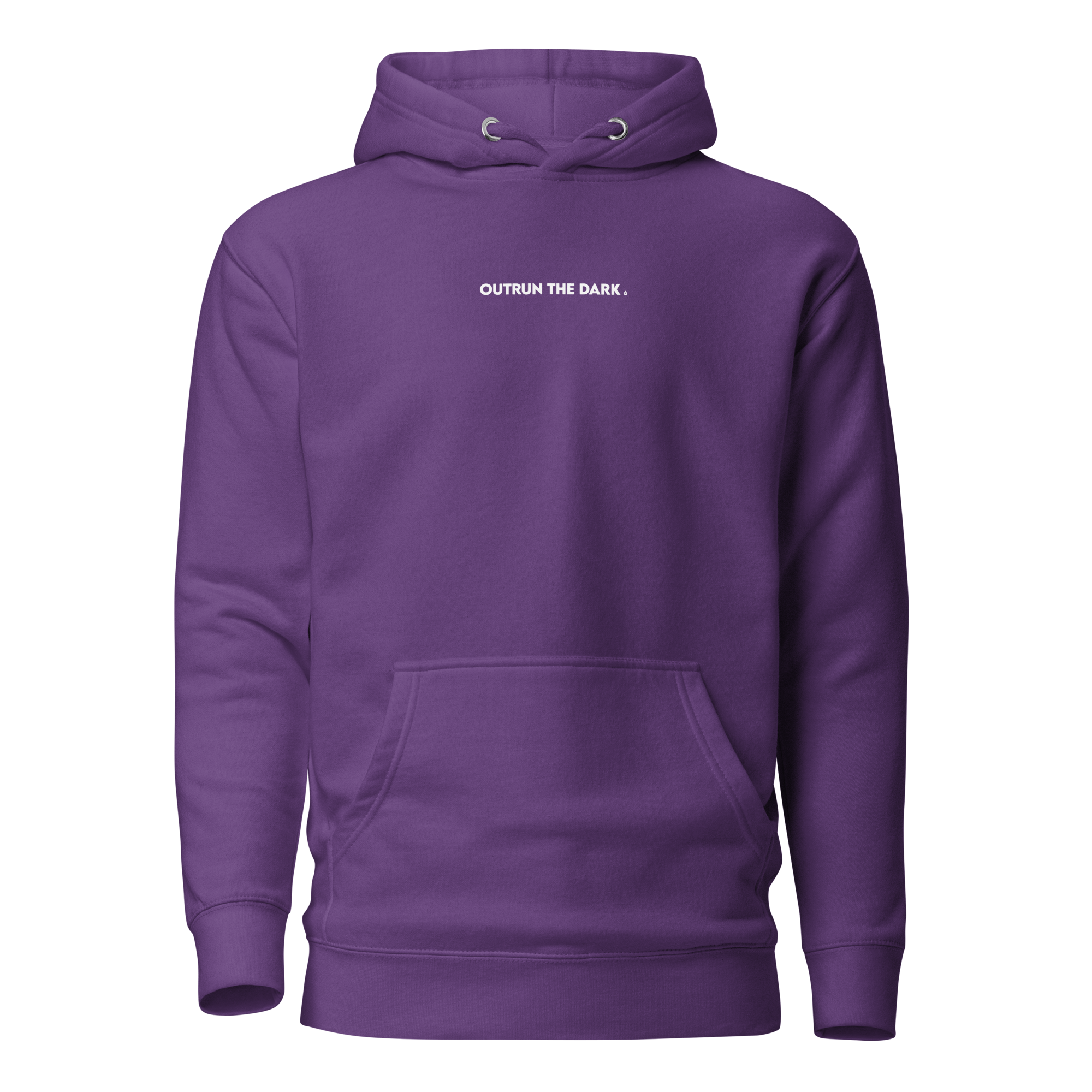 Outrun the dark Women's Fitted Hoodie